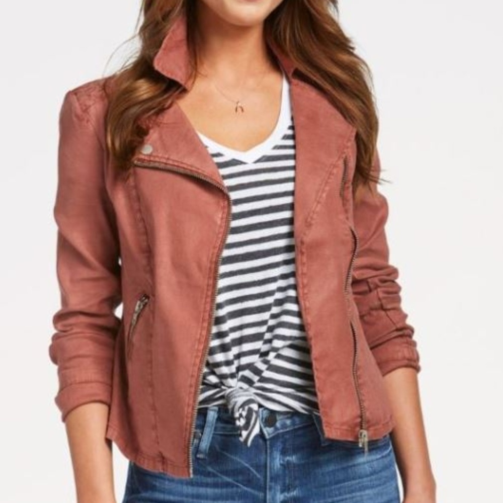 Level 99 Dusty Rose Moto Jacket